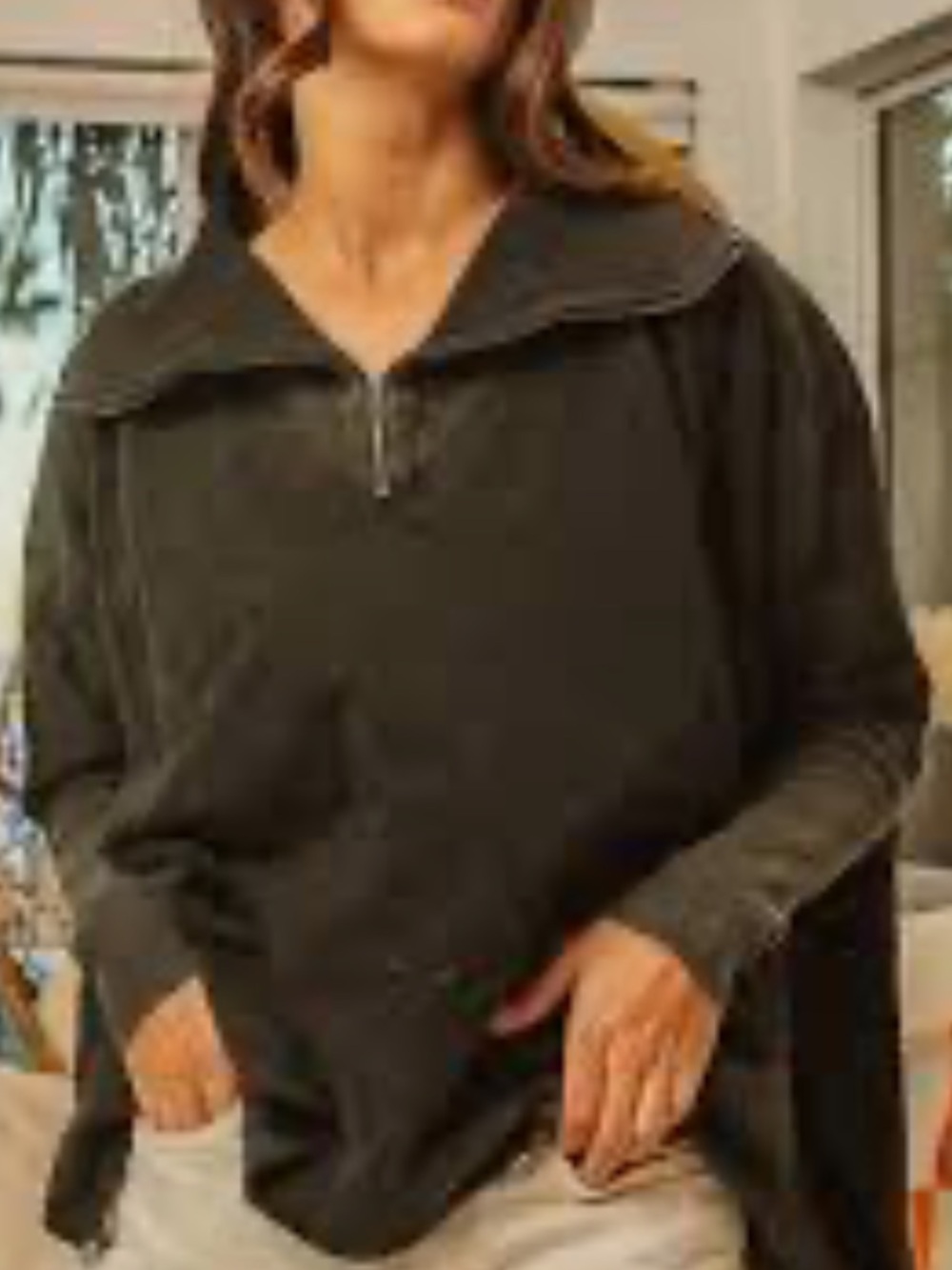 BKE Buckle Half-Zip PulloverDolman Hoodie